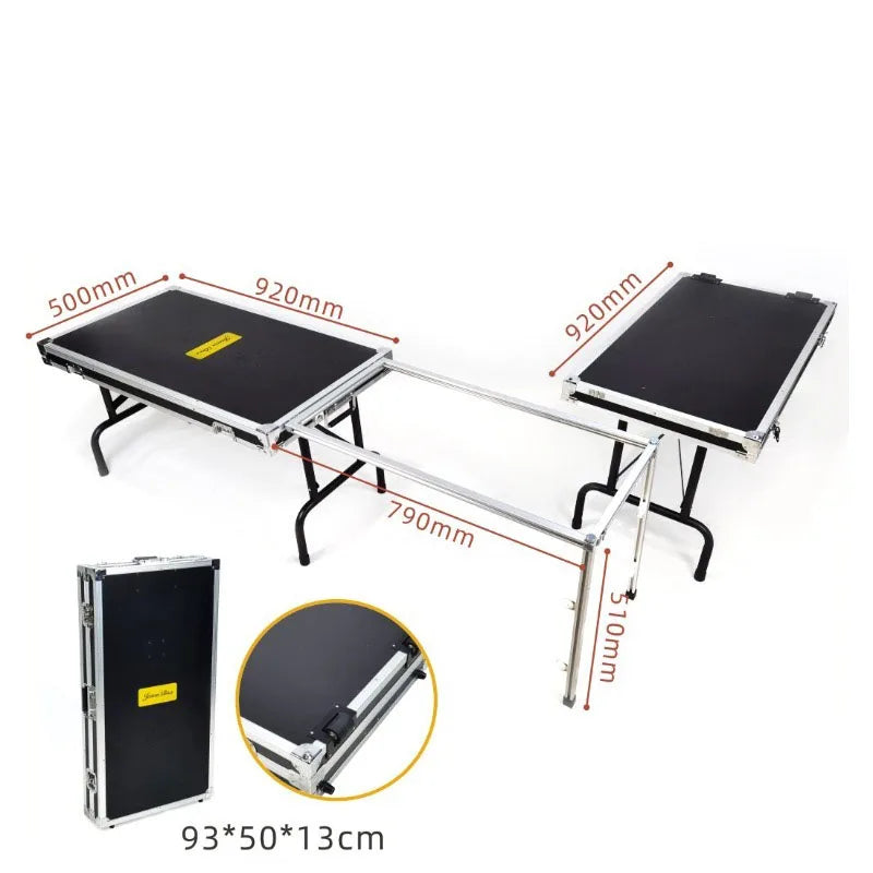 Portable Folding Camping Table with Storage Box