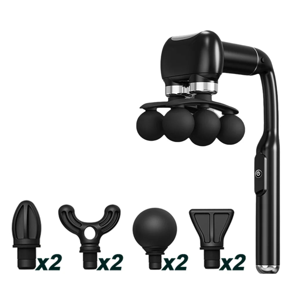 6-Head Deep Tissue Massage Gun