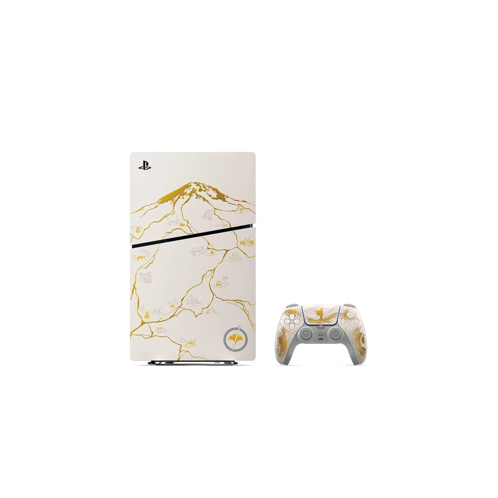 PlayStation 5 Slim Console – Ghost of Yōtei Gold Limited Edition Bundle