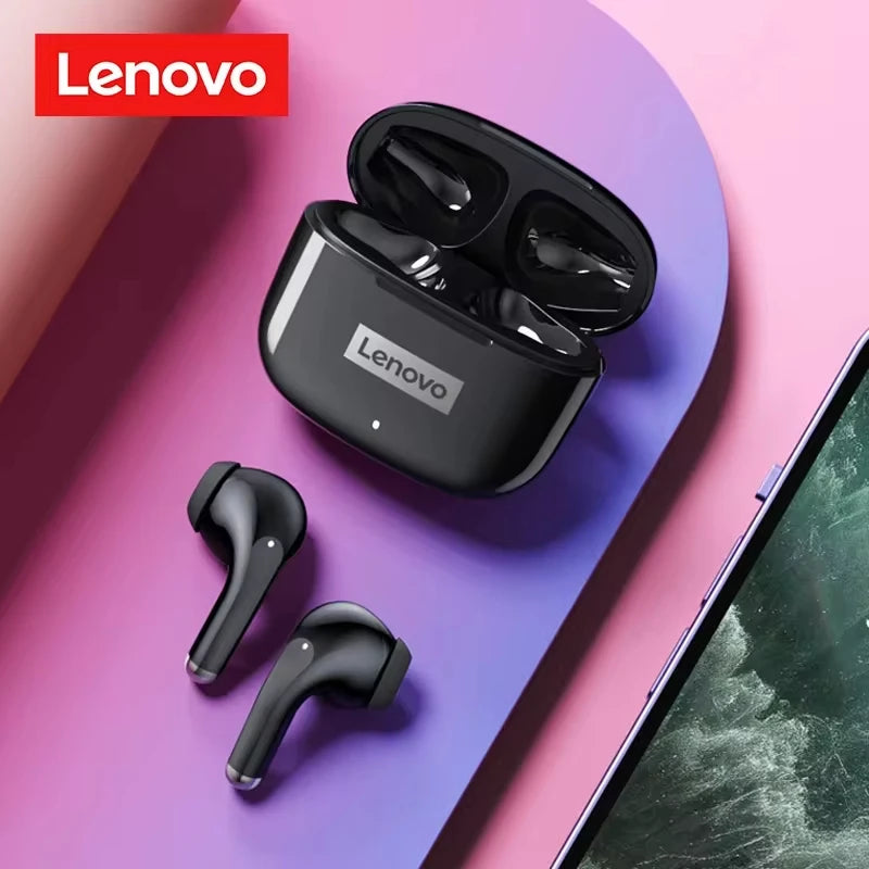 Ship From US Lenovo LP40 Pro Bluetooth Wireless Earphones Noise Reduction Low Latency Headphones Music Gaming Dual Mode Earbuds