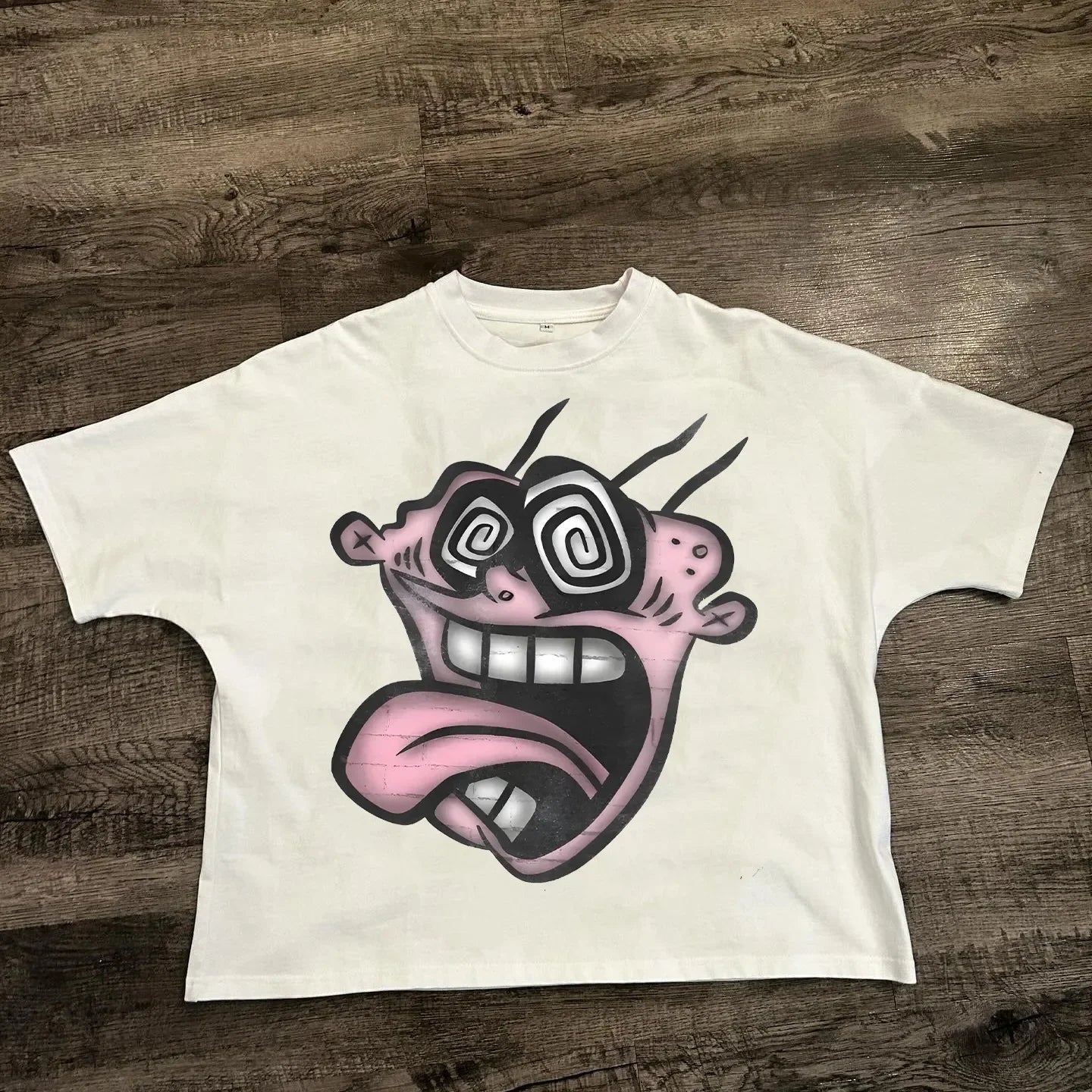 Chic American Anime Cartoon Street Hip-hop Cotton Men's Fashion Loose T-shirt Graphic T Shirts Streetwear Harajuku Unisex