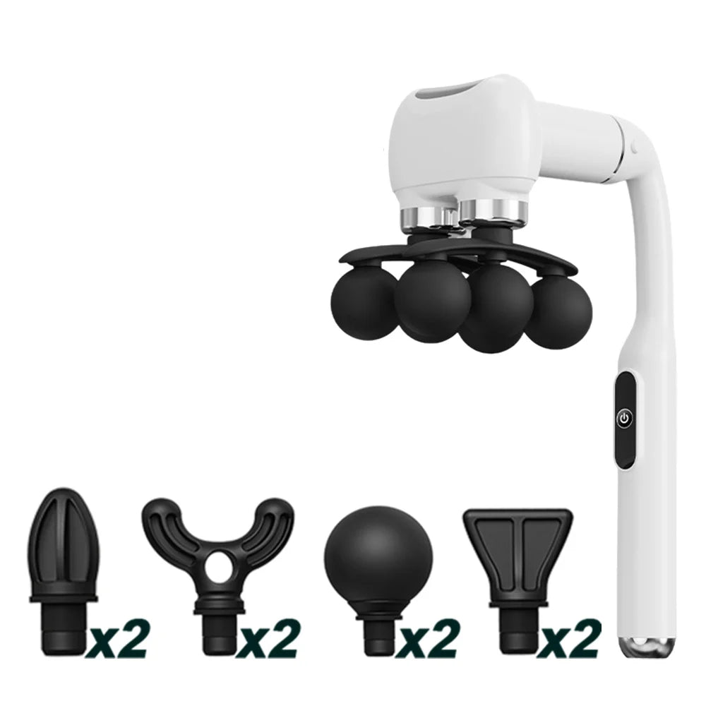 6-Head Deep Tissue Massage Gun