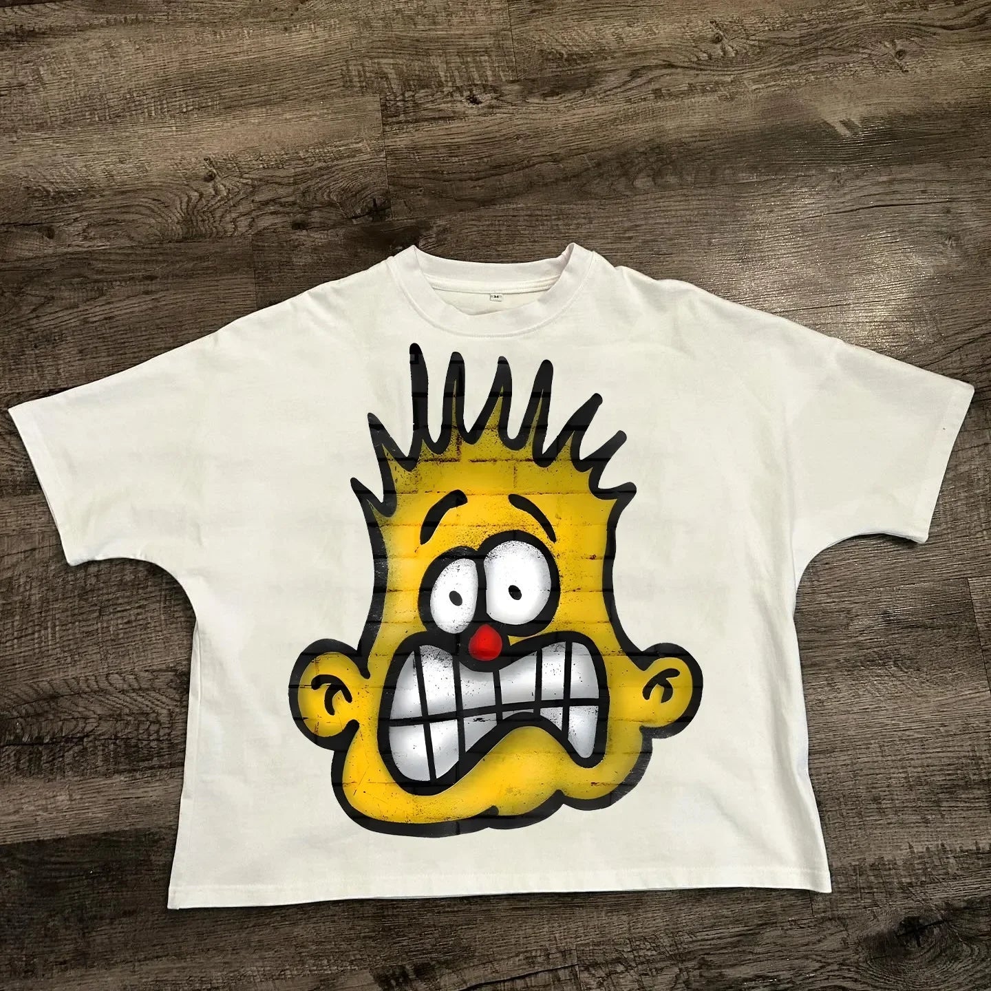 Chic American Anime Cartoon Street Hip-hop Cotton Men's Fashion Loose T-shirt Graphic T Shirts Streetwear Harajuku Unisex