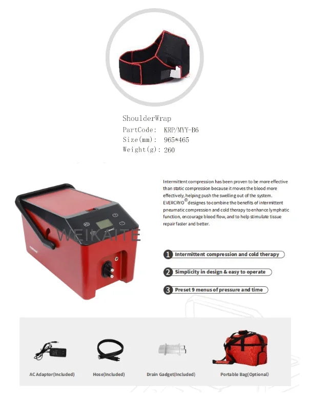 Cryo Recovery Knee Cold Compression Therapy System