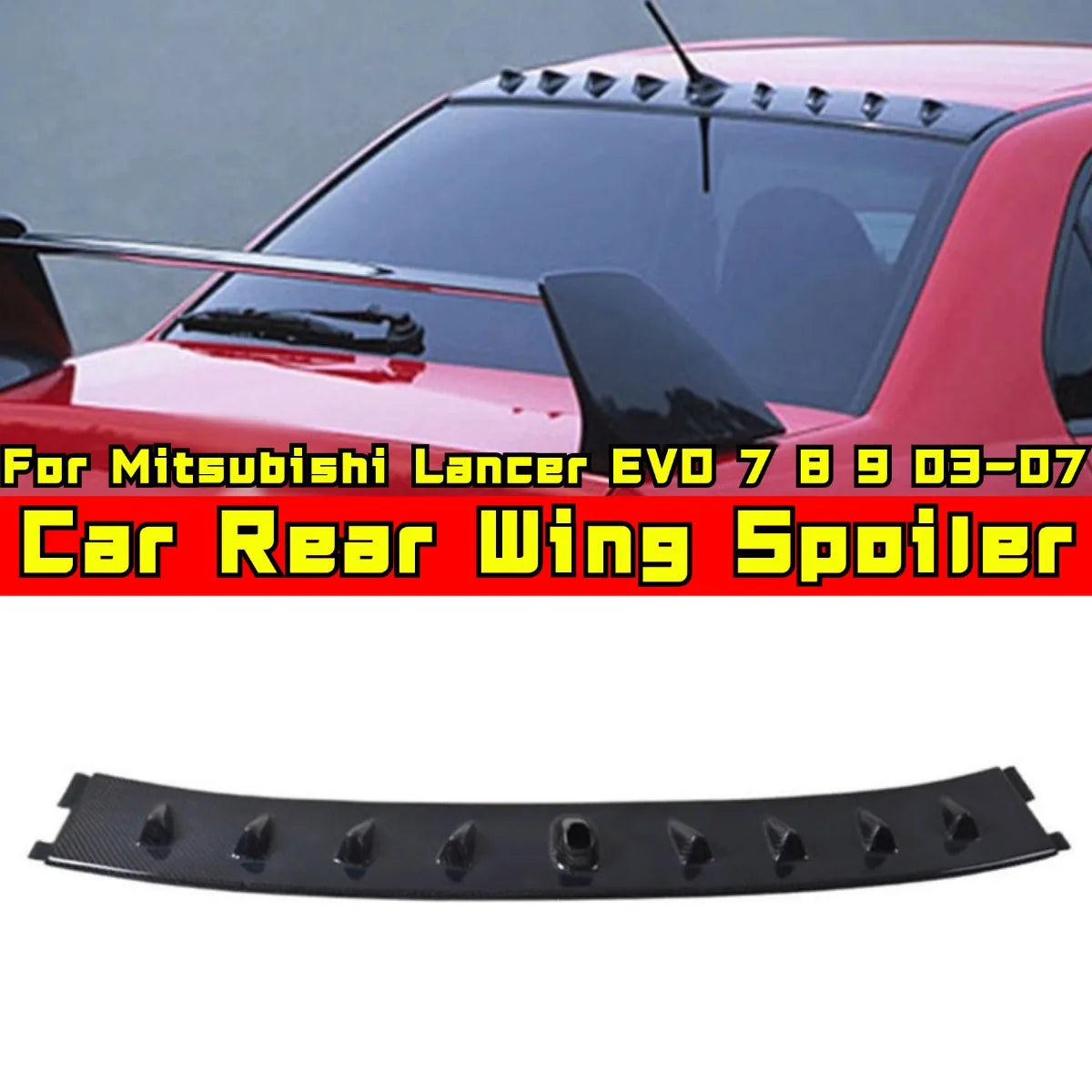 Rear Roof Spoiler Wing for Mitsubishi Lancer EVO 7-9