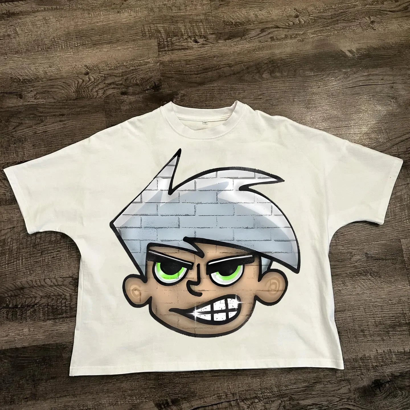 Chic American Anime Cartoon Street Hip-hop Cotton Men's Fashion Loose T-shirt Graphic T Shirts Streetwear Harajuku Unisex