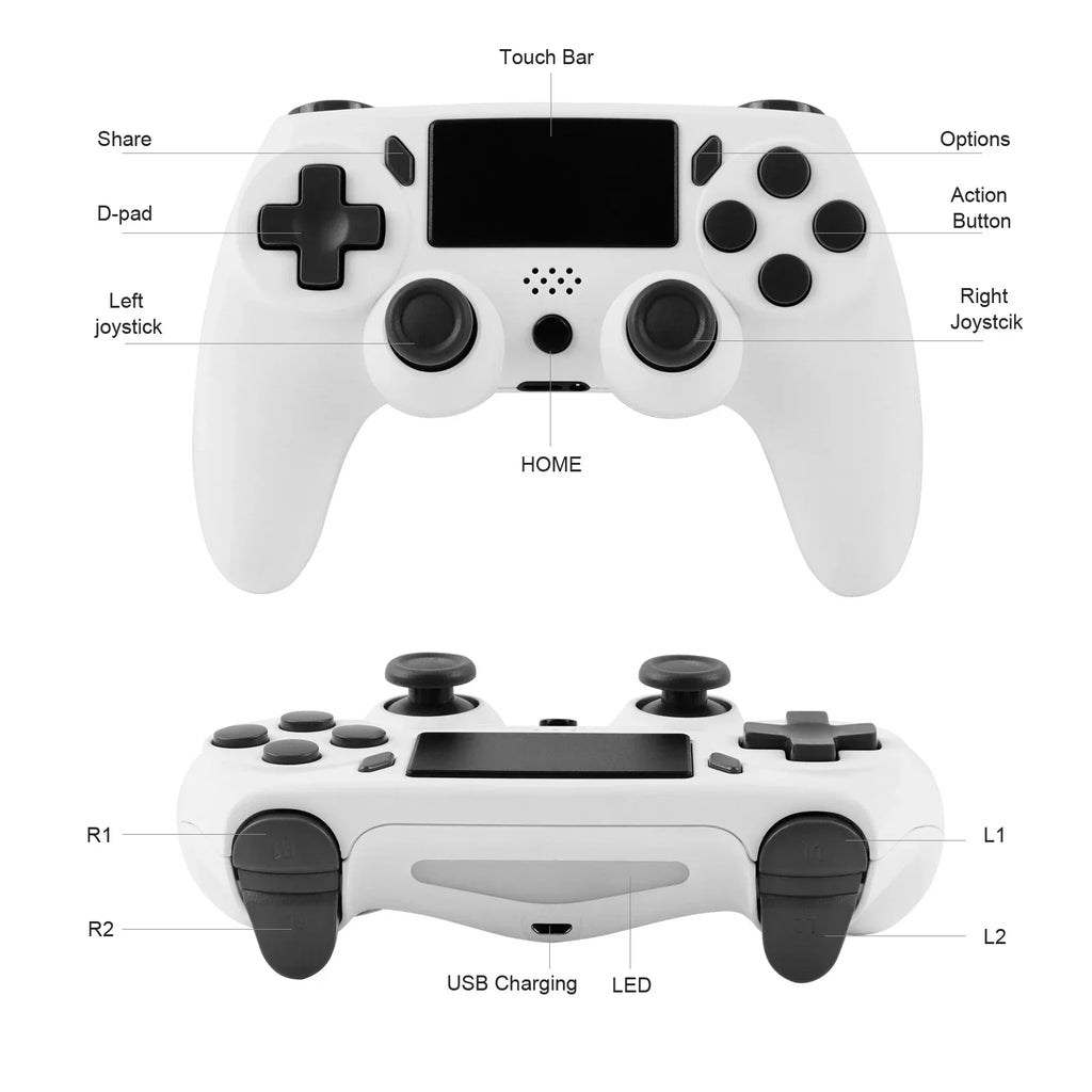 2026 Wireless Gamepad With 6-axis Gyroscope PC Joystick touchpad Dual Vibration For PS5 PS4 PC Multi-function Controller NEW HOT