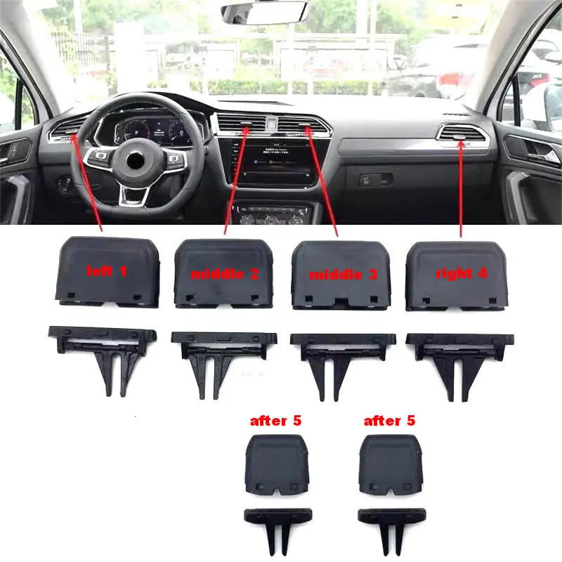 Dashboard AC Air Vent Repair Clip Kit for VW Tiguan MK2