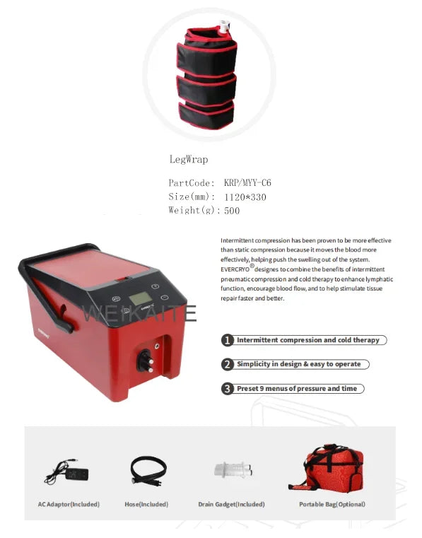 Cryo Recovery Knee Cold Compression Therapy System