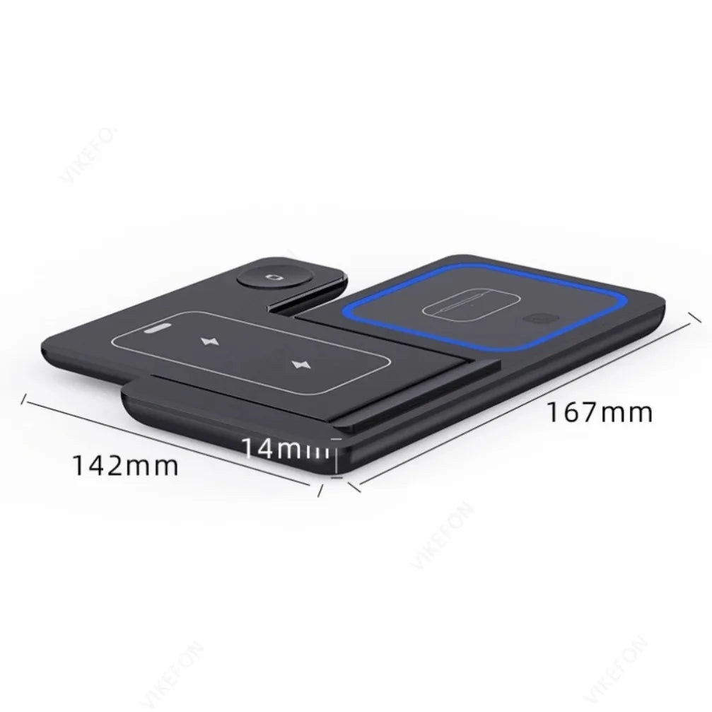 3-in-1 Foldable Wireless Charging Station for Apple Devices