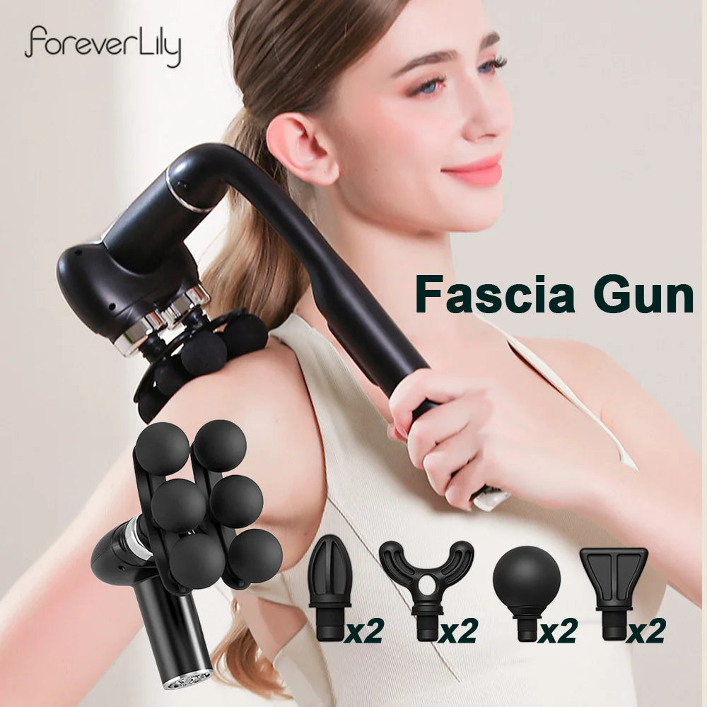 6-Head Deep Tissue Massage Gun