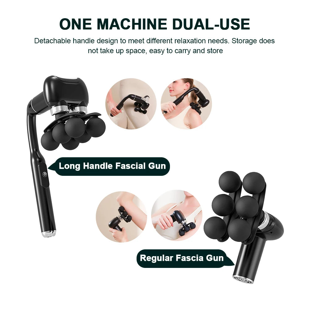 6-Head Deep Tissue Massage Gun