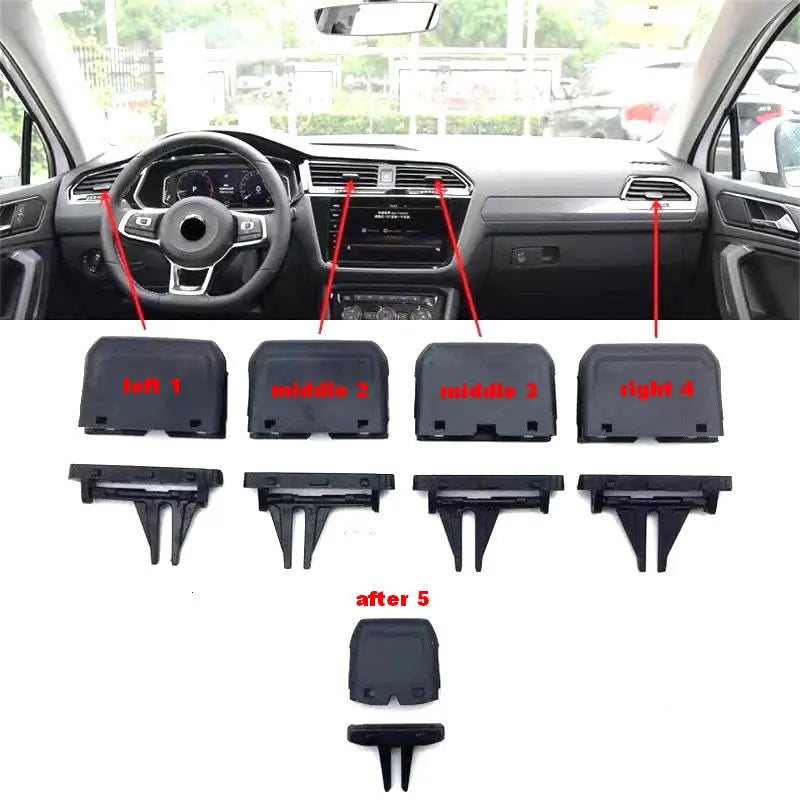 Dashboard AC Air Vent Repair Clip Kit for VW Tiguan MK2