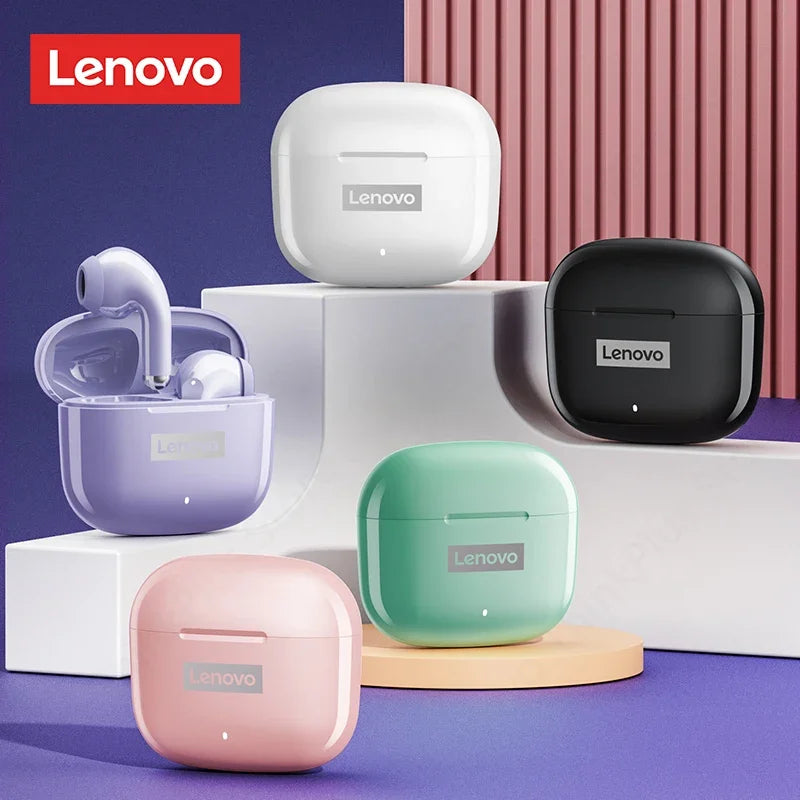 Ship From US Lenovo LP40 Pro Bluetooth Wireless Earphones Noise Reduction Low Latency Headphones Music Gaming Dual Mode Earbuds