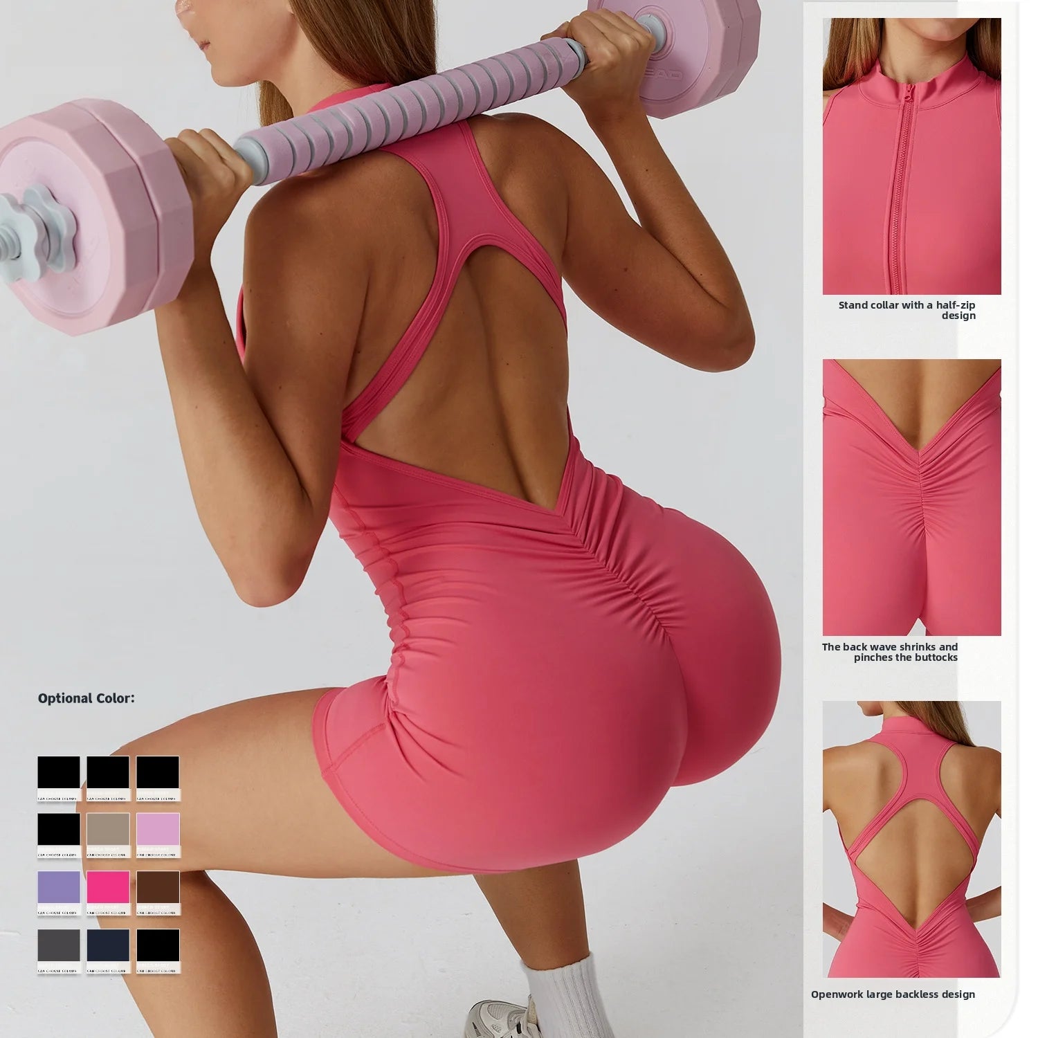 Women Tracksuit Zipper Sports Overalls Sporty Jumpsuit Sportswear Women's Rompers Gym Set Yoga Clothing Suit For Fitness Set