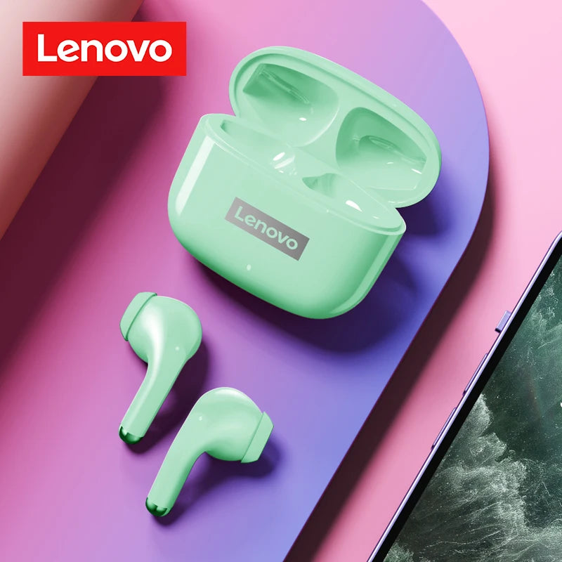 Ship From US Lenovo LP40 Pro Bluetooth Wireless Earphones Noise Reduction Low Latency Headphones Music Gaming Dual Mode Earbuds