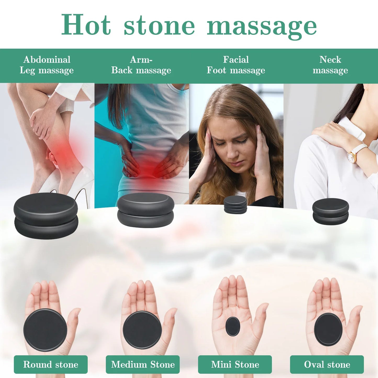 10-Piece Hot Stone Massage Set