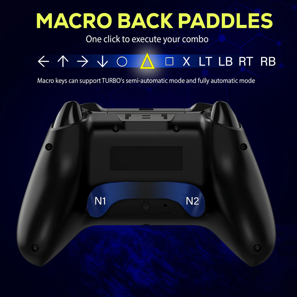 Original QRD Spark N5 Wireless Controller For PS4/PS3/PS2/IOS/Android/PC Hall Joystick Vibration Effect For PS5 Via Converter