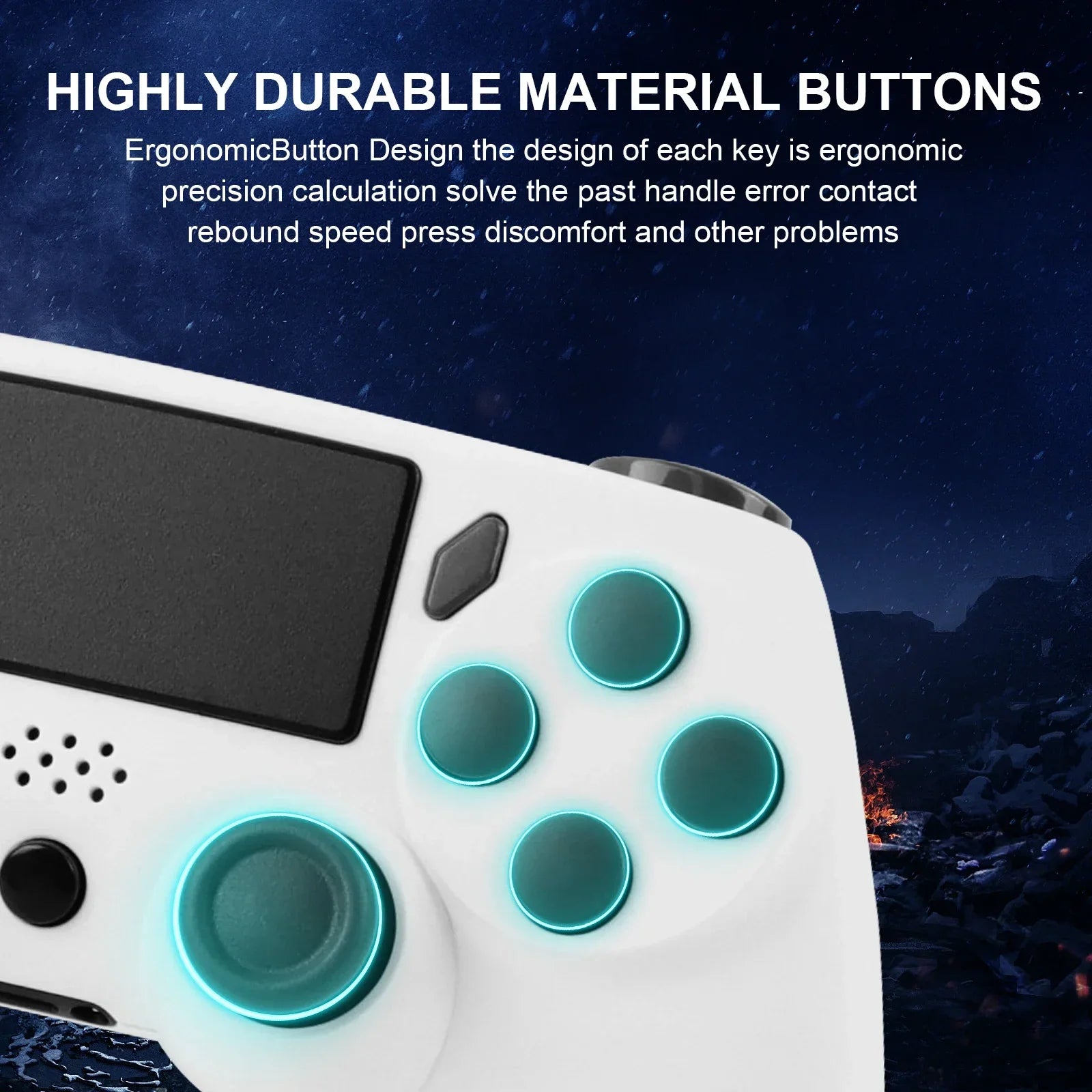 2026 Wireless Gamepad With 6-axis Gyroscope PC Joystick touchpad Dual Vibration For PS5 PS4 PC Multi-function Controller NEW HOT