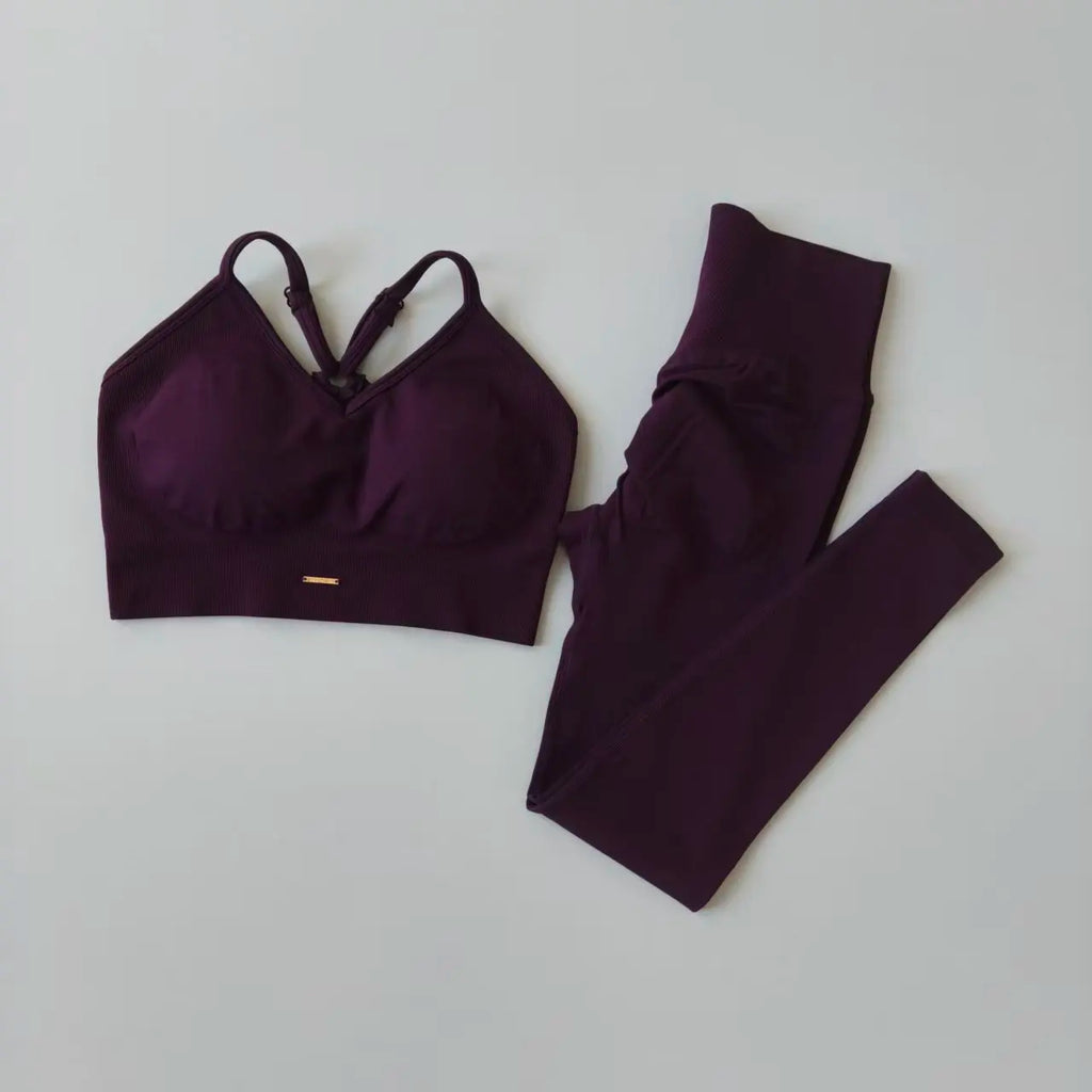 There are new color Peach High-Waisted Hip-Lifting Women's Exercise Suit Shockproof Yoga Fitness Clothes for Running And Styling