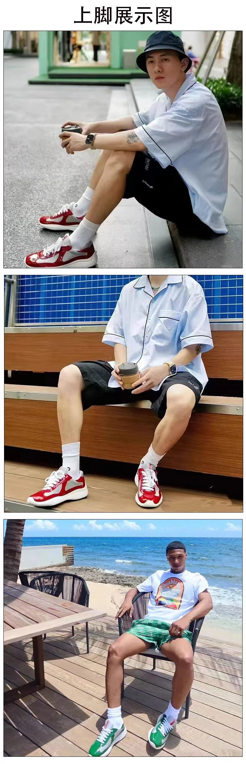 New P-style breathable casual sneakers for summer, high-end men's shoes, fashionable mesh panel shoes, fitness shoes