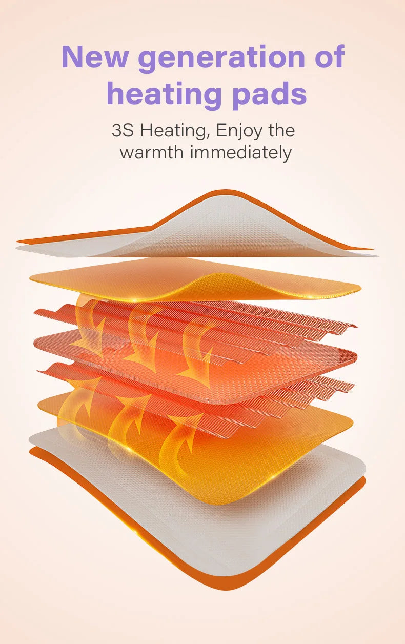 Heating Pad Massageador Corporal Menstrual Cramps Relief Warm Uterus Belt Fitness 3S Fast Heat Massage CMH  Temp Silent Portable