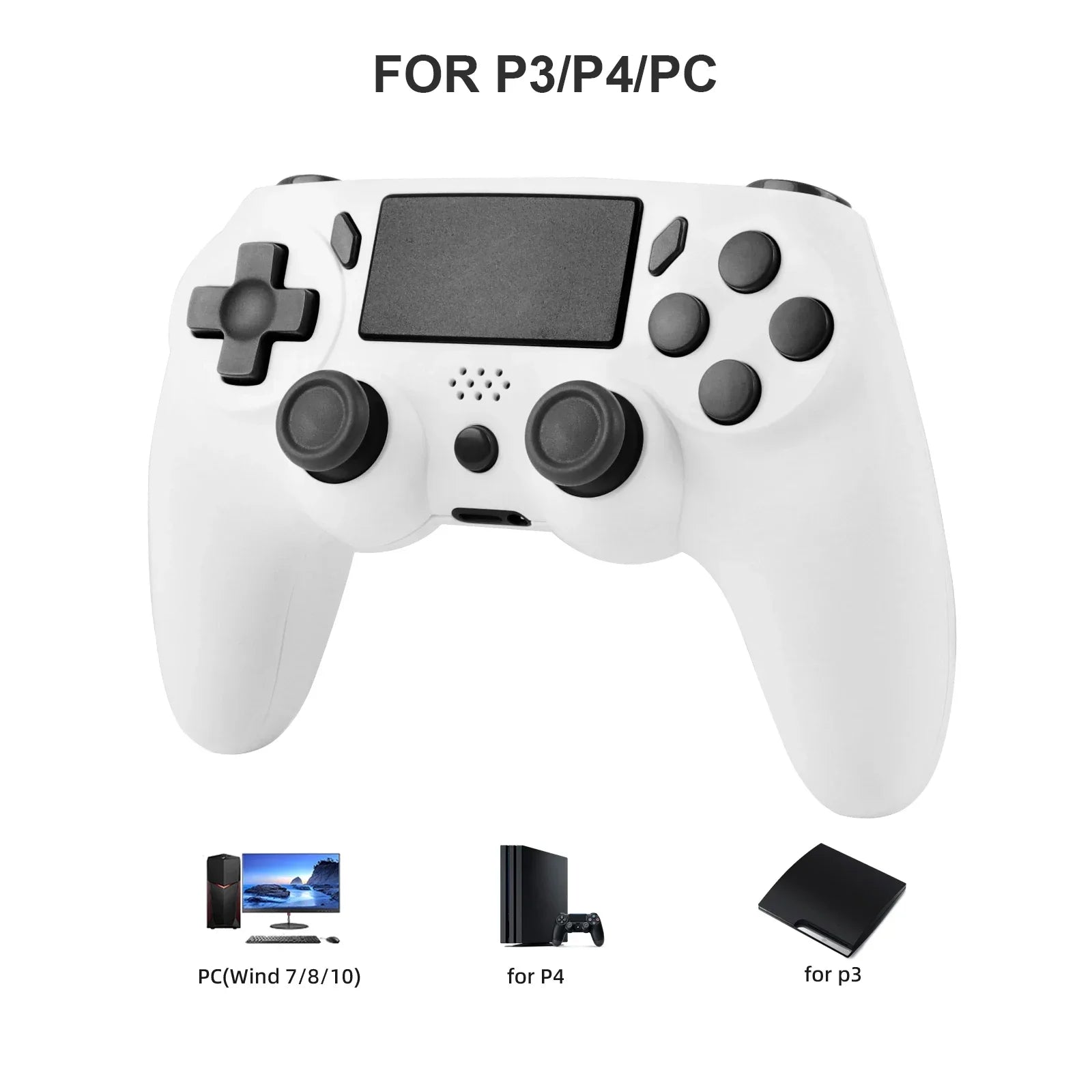 2026 Wireless Gamepad With 6-axis Gyroscope PC Joystick touchpad Dual Vibration For PS5 PS4 PC Multi-function Controller NEW HOT