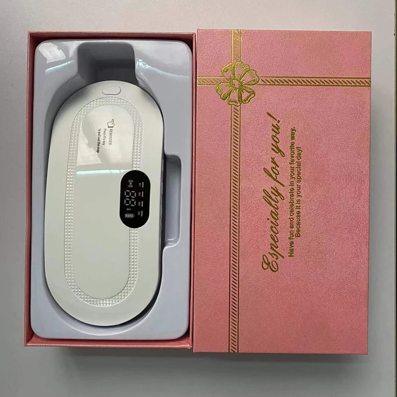 Electric Heating Pad Menstrual Cramp Massager Belt Women Period Care Hot Compress Device Vibration Abdominal Ulter Warmer Belt