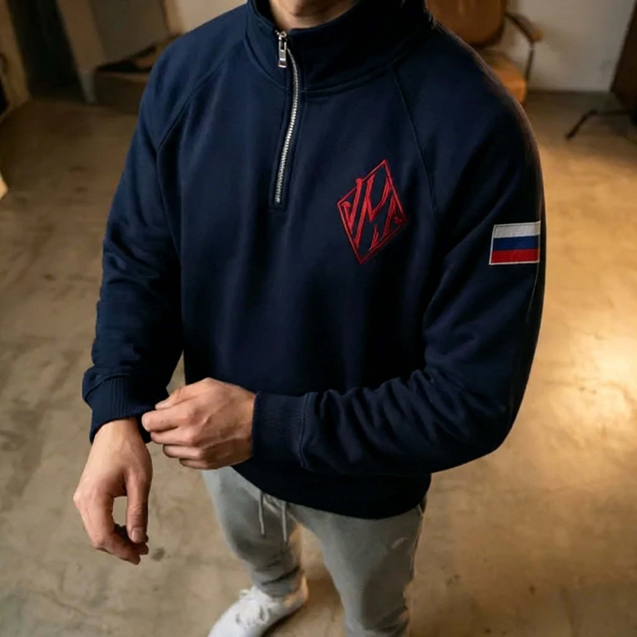 Men Y2K Retro Pullover Hoodie American Embroidery Pattern Sweatshirt Vintage Casual Streetwear Oversized Coat Clothing