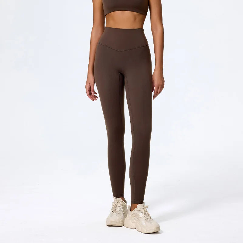 Hearuisavy Super Soft Fabrics High Waist Leggings Quick-Dry Gym Yoga Pants Running Workout Tights Push Up Sports Leggings Women