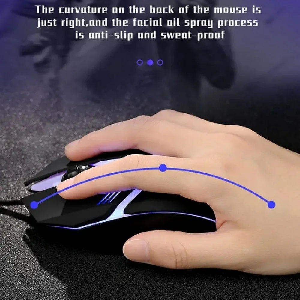LED Wired Ergonomic Gaming Mouse