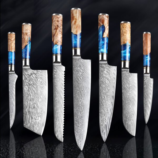 Kitchen Knife Set Chef Knife & Heavy Duty Meat Chopping Cleaver Set