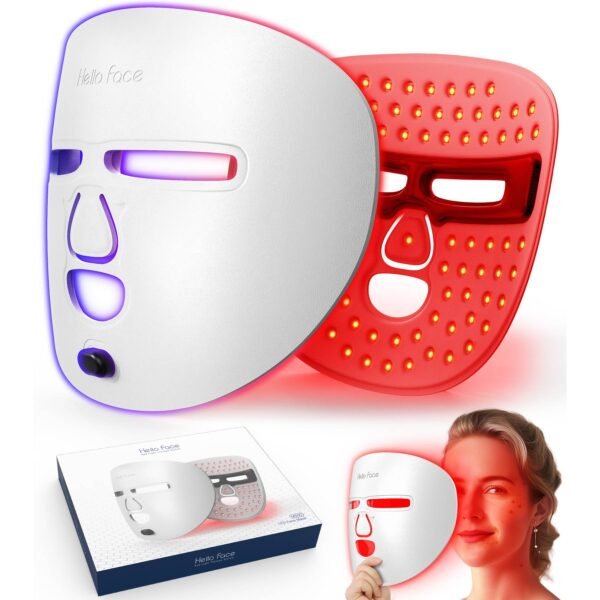 Red Light Therapy Mask for Face Portable LED Facial Care Tool for Home & Travel
